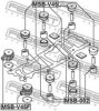 MITSUBISHI MB675984 Mounting, axle beam